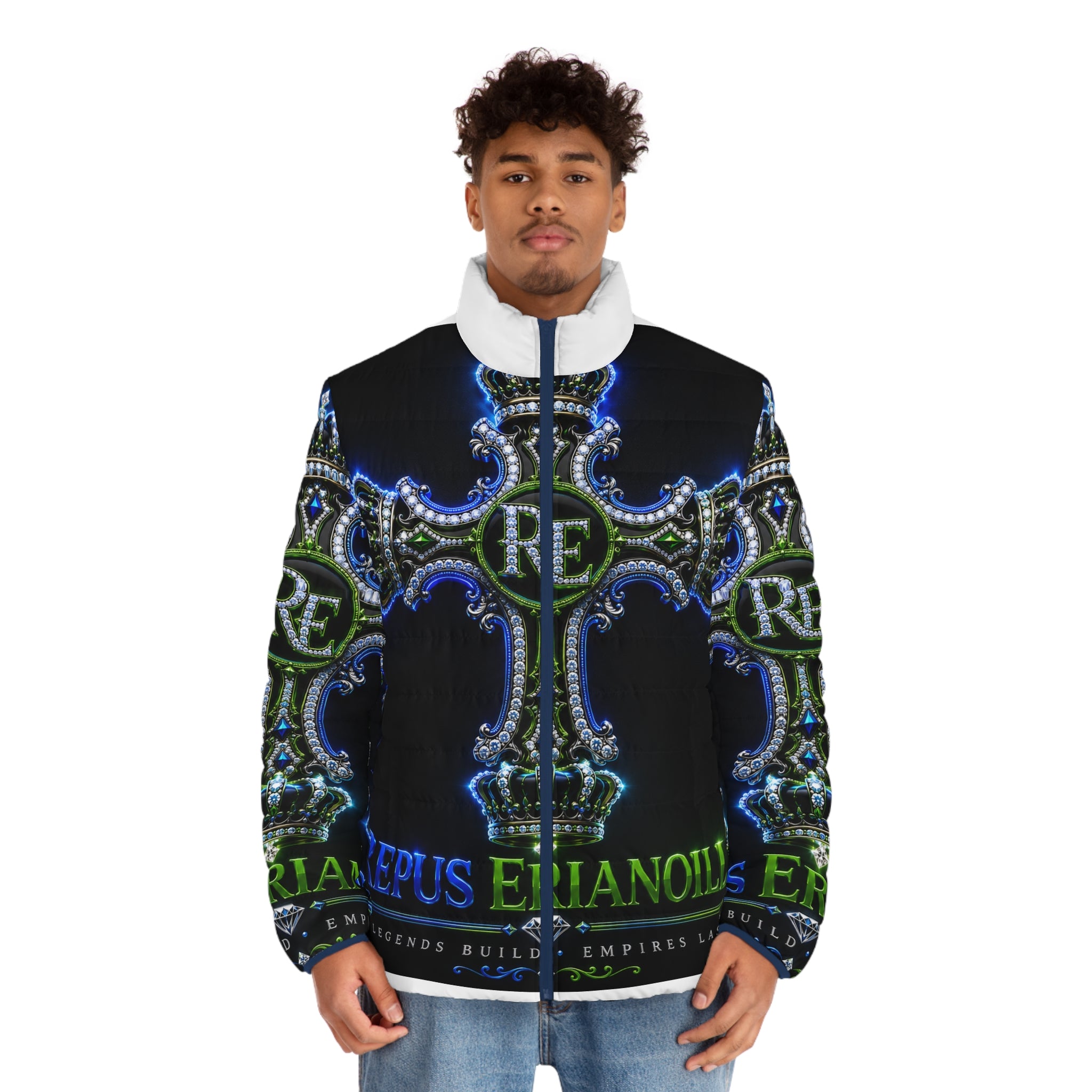 THE RE EMPIRE COLLECTION REPUS ERIANOILLIB® CHAPTER I THE RE EMPIRE COLLECTION First Edition Legends Build. Empires Last. Men's Puffer Jacket