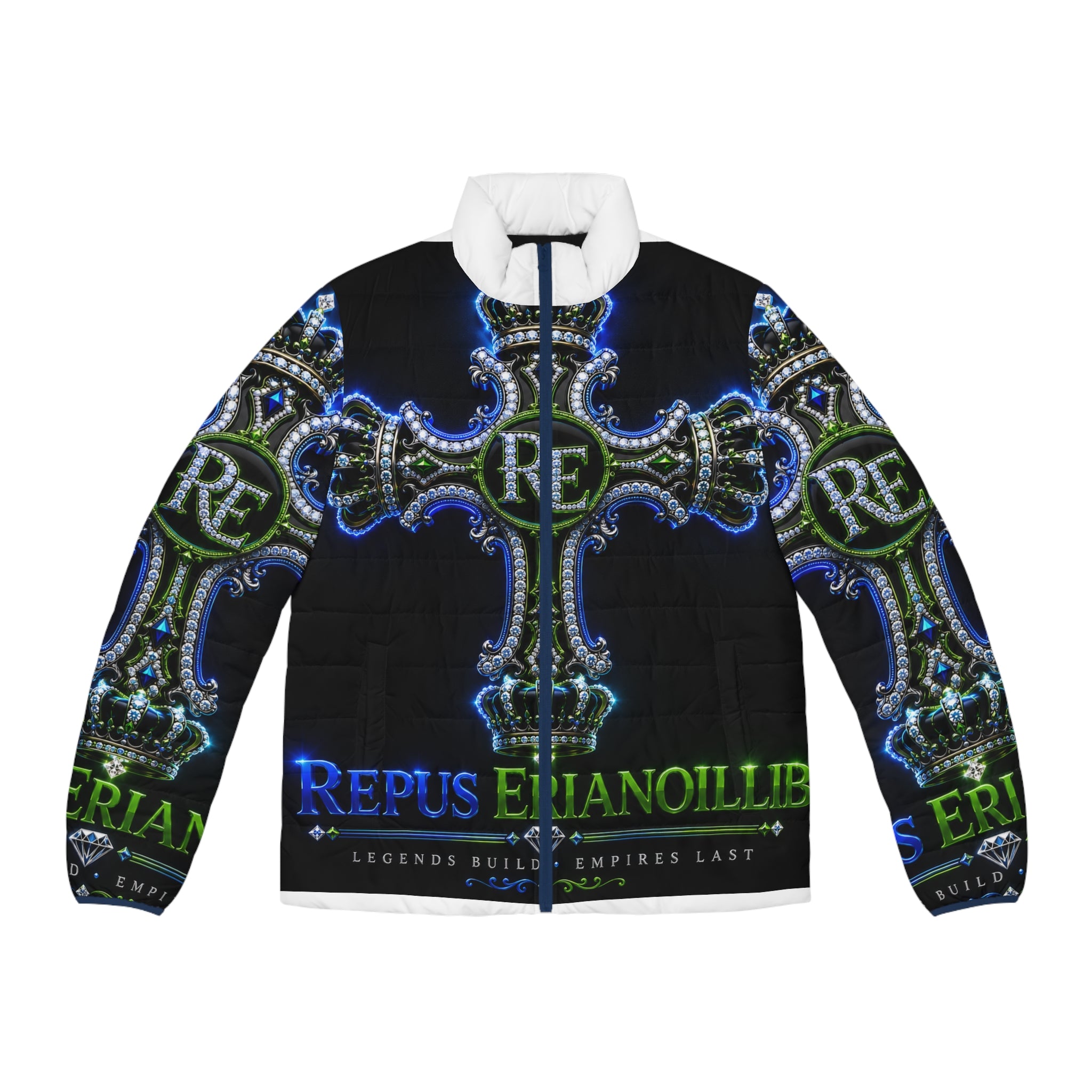 THE RE EMPIRE COLLECTION REPUS ERIANOILLIB® CHAPTER I THE RE EMPIRE COLLECTION First Edition Legends Build. Empires Last. Men's Puffer Jacket